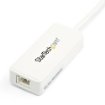 Picture of Startech.Com Usb 3.0 To Gigabit Ethernet Adapter Nic W/ Usb Port - White - USB31000SPTW