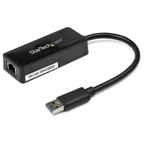 Picture of Startech.Com Usb 3.0 To Gigabit Ethernet Adapter Nic W/ Usb Port - Black - USB31000SPTB