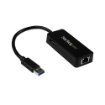 Picture of Startech.Com Usb 3.0 To Gigabit Ethernet Adapter Nic W/ Usb Port - Black - USB31000SPTB