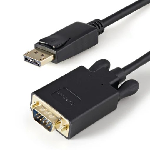 Picture of Startech.Com 3ft (1m) Displayport To Vga Cable - Active Displayport To Vga Adapter Cable - 1080p Video - Dp To Vga Monitor Cable - Dp 1.2 To Vga Converter - Latching Dp Connector - Dp2vgamm3b