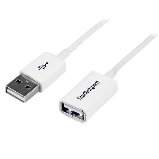 Picture of Startech.Com 1m White Usb 2.0 Extension Cable a To a - M/F - USBEXTPAA1MW