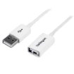 Picture of Startech.Com 3m White Usb 2.0 Extension Cable a To a - M/F - USBEXTPAA3MW