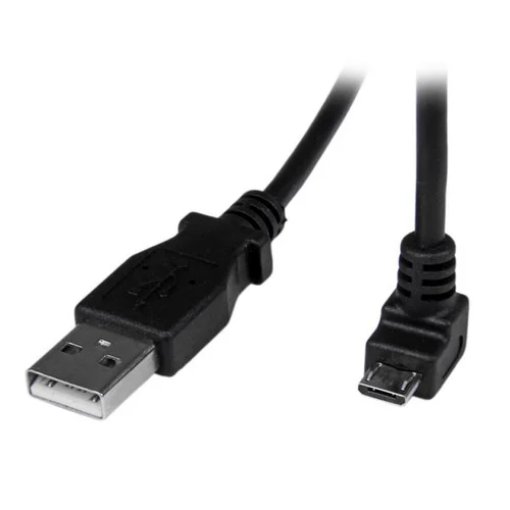 Picture of Startech.Com 2m Micro Usb Cable - a To Down Angle Micro B - USBAUB2MD