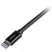 Picture of Startech.Com 2 M (6 Ft.) Usb To Lightning Cable - Long Iphone / Ipad / Ipod Charger Cable - Lightning To Usb Cable - Apple Mfi Certified - Black - USBLT2MB