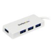 Picture of Startech.Com Portable 4 Port Superspeed Mini Usb 3.0 Hub - White~Portable 4 Port Superspeed Mini Usb 3.0 Hub - 5Gbps - White - St4300minu3w