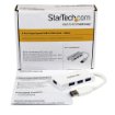 Picture of Startech.Com Portable 4 Port Superspeed Mini Usb 3.0 Hub - White~Portable 4 Port Superspeed Mini Usb 3.0 Hub - 5Gbps - White - St4300minu3w