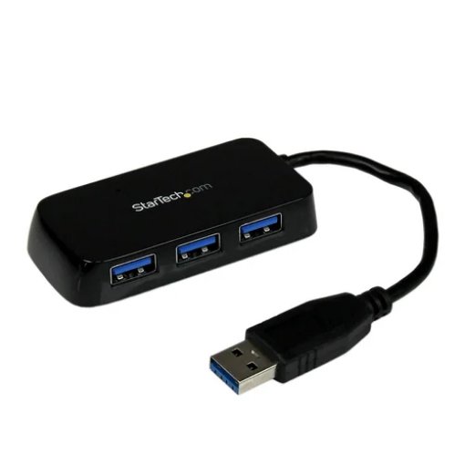 Picture of Startech.Com Portable 4 Port Superspeed Mini Usb 3.0 Hub - Black~Portable 4 Port Superspeed Mini Usb 3.0 Hub - 5Gbps - Black - St4300minu3b