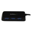 Picture of Startech.Com Portable 4 Port Superspeed Mini Usb 3.0 Hub - Black~Portable 4 Port Superspeed Mini Usb 3.0 Hub - 5Gbps - Black - St4300minu3b