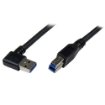 Picture of Startech.Com 1m Black Superspeed Usb 3.0 Cable - Right Angle a To B - M/M - Usb3sab1mra