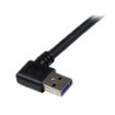 Picture of Startech.Com 1m Black Superspeed Usb 3.0 Cable - Right Angle a To B - M/M - Usb3sab1mra