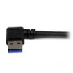 Picture of Startech.Com 1m Black Superspeed Usb 3.0 Cable - Right Angle a To B - M/M - Usb3sab1mra