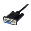 Picture of Startech.Com 2m Black DB9 RS232 Serial Null Modem Cable F/M - Scnm9fm2mbk