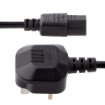 Picture of Startech.Com 10ft (3m) Uk Computer Power Cable, 18AWG, Bs 1363 To C13, 10A 250V, Black Replacement Ac Power Cord, Kettle Lead / Uk Power Cord, Pc Power Supply Cable, Tv/Monitor Power Cable - Pxt101uk3m