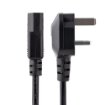 Picture of Startech.Com 10ft (3m) Uk Computer Power Cable, 18AWG, Bs 1363 To C13, 10A 250V, Black Replacement Ac Power Cord, Kettle Lead / Uk Power Cord, Pc Power Supply Cable, Tv/Monitor Power Cable - Pxt101uk3m