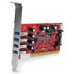 Picture of Startech.Com 4 Port Pci Superspeed Usb 3.0 Adapter Card with Sata / SP4 Power - Pciusb3s4