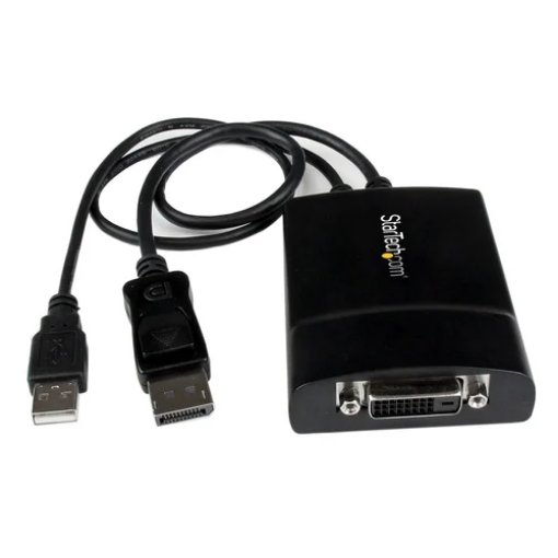 Picture of Startech.Com Displayport To Dvi Dual Link Active Adapter - Displayport To Dvi-D Adapter Video Converter 2560x1600 60Hz - Dp 1.2 To Dvi Monitor - Usb Powered - Latching Dp Connector - Dp2dvid2