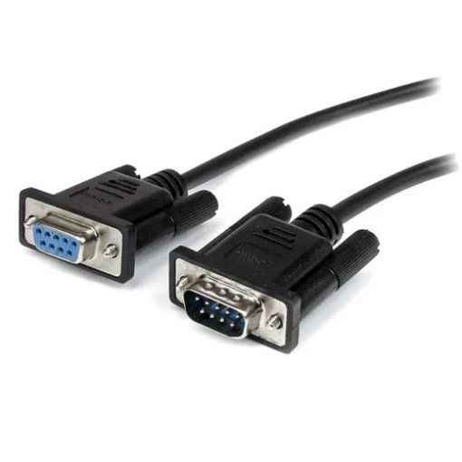 Picture of Startech.Com 1m Black Straight Through DB9 RS232 Serial Cable - M/F - MXT1001MBK