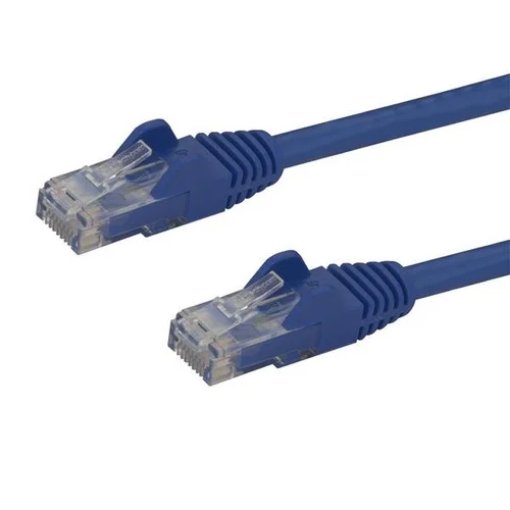 Picture of Startech.Com 50cm CAT6 Ethernet Cable - Blue Cat 6 Gigabit Ethernet Wire -650MHz 100W Poe RJ45 Utp Network/Patch Cord Snagless W/Strain Relief Fluke Tested/Wiring Is Ul Certified/Tia - N6patc50cmbl