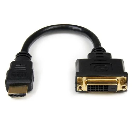 Picture of Startech.Com 8in Hdmi To Dvi-D Video Cable Adapter - Hdmi Male To Dvi Female - HDDVIMF8IN