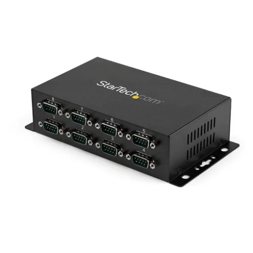 Picture of Startech.Com 8 Port Usb To DB9 RS232 Serial Adapter Hub – Industrial Din Rail and Wall Mountable - ICUSB2328I