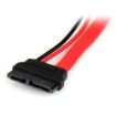 Picture of Startech.Com 6in Slimline Sata To Sata Adapter with Power - F/M - SLSATAADAP6