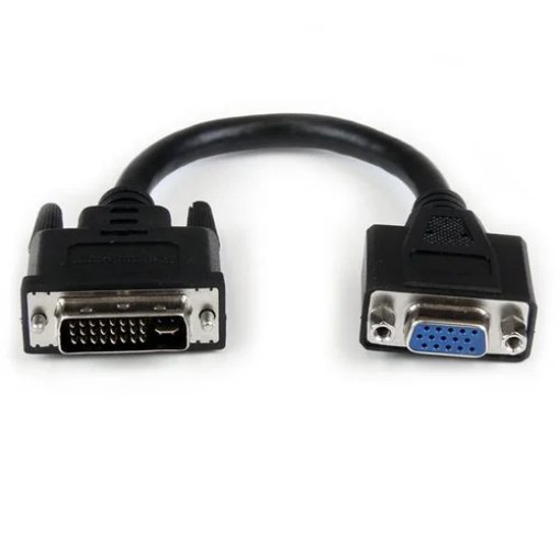 Picture of Startech.Com 8in Dvi To Vga Cable Adapter - Dvi-I Male To Vga Female - DVIVGAMF8IN