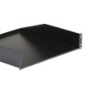 Picture of Startech.Com 2U Server Rack Shelf - Universal Rack Mount Cantilever Shelf for 19" Network Equipment Rack & Cabinet - Heavy Duty Steel – Weight Capacity 125lb/56kg - 18" Deep Tray, Black - Cabshelfhd