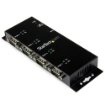 Picture of Startech.Com 4 Port Usb To DB9 RS232 Serial Adapter Hub – Industrial Din Rail and Wall Mountable - ICUSB2324I