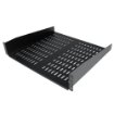 Picture of Startech.Com 2U Server Rack Shelf - Universal Vented Rack Mount Cantilever Tray for 19" Network Equipment Rack & Cabinet - Heavy Duty Steel - Weight Capacity 50lb/23kg - 16" Deep Shelf, Black - Cabshelfv