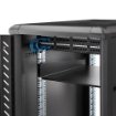 Picture of Startech.Com 2U Server Rack Shelf - Universal Rack Mount Cantilever Shelf for 19" Network Equipment Rack & Cabinet - Heavy Duty Steel – Weight Capacity 50lb/23kg - 22" Deep Tray, Black - CABSHELF22