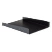 Picture of Startech.Com 2U Server Rack Shelf - Universal Rack Mount Cantilever Shelf for 19" Network Equipment Rack & Cabinet - Heavy Duty Steel – Weight Capacity 50lb/23kg - 22" Deep Tray, Black - CABSHELF22