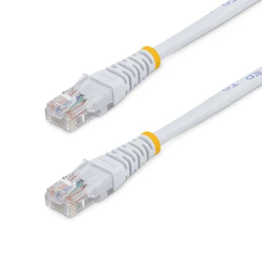 Picture of Startech.Com 15m Cat5e White Molded RJ45 Utp Cat 5e Patch Cable - 15 M Patch Cord - M45pat15mwh