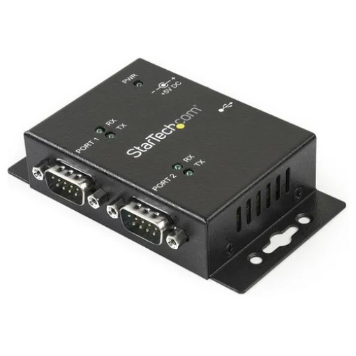 Picture of Startech.Com 2 Port Industrial Wall Mountable Usb To Serial Adapter Hub with Din Rail Clips - ICUSB2322I