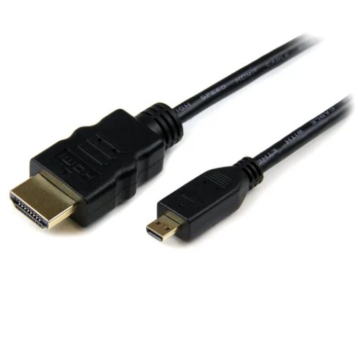 Picture of Startech.Com 50cm Micro Hdmi To Hdmi Cable with Ethernet - 4K 30Hz Video - Durable High Speed Micro Hdmi Type-D To Hdmi 1.4 Adapter Cable/Converter Cord - Uhd Hdmi Monitors/Tvs/Displays - M/M - HDADMM50CM