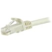 Picture of Startech.Com 15m CAT6 Ethernet Cable - White Cat 6 Gigabit Ethernet Wire -650MHz 100W Poe RJ45 Utp Network/Patch Cord Snagless W/Strain Relief Fluke Tested/Wiring Is Ul Certified/Tia - N6patc15mwh