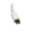 Picture of Startech.Com Mini Displayport To Vga Adapter - Active Mini Dp To Vga Converter - 1080p Video - Mdp or Thunderbolt 1/2 Mac/Pc To Vga Monitor/Projector/Display - Mdp 1.2 To Vga Dongle - White - MDP2VGAW