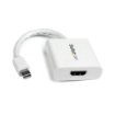 Picture of Startech.Com Mini Displayport To Hdmi Adapter - Mdp To Hdmi Video Converter - 1080p - Mini Dp or Thunderbolt 1/2 Mac/Pc To Hdmi Monitor/Display/Tv - Passive Mdp 1.2 To Hdmi Dongle - White - MDP2HDW
