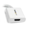 Picture of Startech.Com Mini Displayport To Hdmi Adapter - Mdp To Hdmi Video Converter - 1080p - Mini Dp or Thunderbolt 1/2 Mac/Pc To Hdmi Monitor/Display/Tv - Passive Mdp 1.2 To Hdmi Dongle - White - MDP2HDW