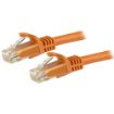 Picture of Startech.Com 15m CAT6 Ethernet Cable - Orange Cat 6 Gigabit Ethernet Wire -650MHz 100W Poe RJ45 Utp Network/Patch Cord Snagless W/Strain Relief Fluke Tested/Wiring Is Ul Certified/Tia - N6patc15mor