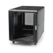Picture of Startech.Com 4-Post 12U Server Rack Cabinet, Lockable 19" Data Rack Cabinet for Computer / Av / It Equipment, Office / Home Network Rack with Casters & Adjustable Mounting Rails - RK1236BKF