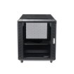 Picture of Startech.Com 4-Post 12U Server Rack Cabinet, Lockable 19" Data Rack Cabinet for Computer / Av / It Equipment, Office / Home Network Rack with Casters & Adjustable Mounting Rails - RK1236BKF