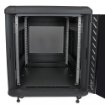 Picture of Startech.Com 4-Post 12U Server Rack Cabinet, Lockable 19" Data Rack Cabinet for Computer / Av / It Equipment, Office / Home Network Rack with Casters & Adjustable Mounting Rails - RK1236BKF