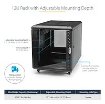 Picture of Startech.Com 4-Post 12U Server Rack Cabinet, Lockable 19" Data Rack Cabinet for Computer / Av / It Equipment, Office / Home Network Rack with Casters & Adjustable Mounting Rails - RK1236BKF