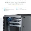 Picture of Startech.Com 4-Post 12U Server Rack Cabinet, Lockable 19" Data Rack Cabinet for Computer / Av / It Equipment, Office / Home Network Rack with Casters & Adjustable Mounting Rails - RK1236BKF