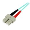 Picture of Startech.Com 2m (6ft) Lc/Upc To Sc/Upc OM3 Multimode Fiber Optic Cable, Full Duplex 50/125Μm Zipcord Fiber Cable, 100G, Low Insertion Loss, Lszh Fiber Jumper Cord - A50fblcsc2