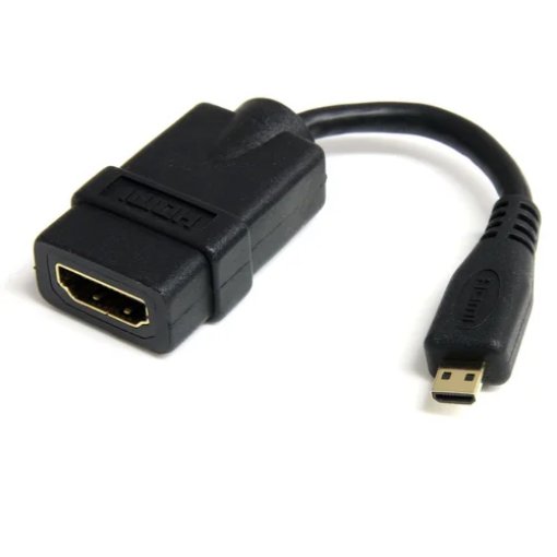 Picture of Startech.Com Micro Hdmi To Hdmi Adapter - 4K 30Hz Video - Durable High Speed Micro Hdmi Type-D To Hdmi 1.4 Converter/Cable Adapter Dongle - Ultra Hd Hdmi Monitors, Tvs & Displays - M/F - HDADFM5IN