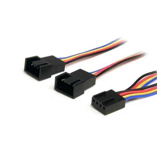 Picture of Startech.Com 12in 4 Pin Fan Power Splitter Cable - F/M - Fan4split12