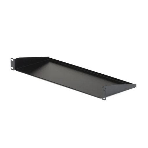 Picture of Startech.Com 1U Server Rack Shelf, Universal Rack Mount Cantilever Tray for 19" Network Equipment Rack/Cabinet, Heavy Duty Steel, Weight Capacity 33lb/15kg, 7in (18cm) Deep - CABSHELF1U