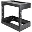 Picture of Startech.Com 8U 19" Wall Mount Network Rack - Adjustable Depth 12-20" 2 Post Open Frame Server Room Rack for Av/Data/ It Communication/Computer Equipment/Switch W/Cage Nuts & Screws - RK812WALLOA