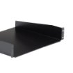 Picture of Startech.Com 2U Server Rack Shelf - Universal Rack Mount Cantilever Shelf for 19" Network Equipment Rack & Cabinet - Heavy Duty Steel – Weight Capacity 44lb/20kg - 16" Deep Tray, Black - Cabshelf